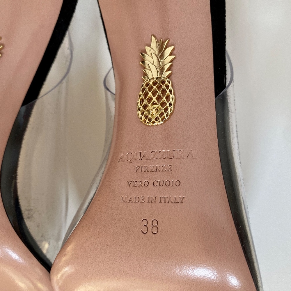 Aquazzura Bow Tie Plexi 105 Pump US8/8.5 NEW - Picture 16 of 16